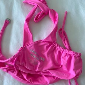 Frankie’s bikini - hot pink top size Large